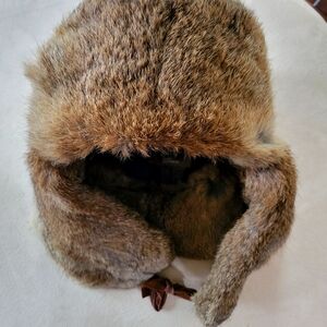 Genuine Rabbit Fur Hat - Adult